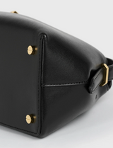 T-lock leather shoulder black