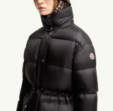 Sesie Hooded Mid-Length Down Jacket