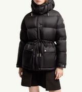 Sesie Hooded Mid-Length Down Jacket