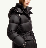 Sesie Hooded Mid-Length Down Jacket