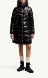 Marusse Hooded Mid-Length Down Jacket