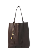 CHLOÉ SPIN TOTE BAG IN GRAINED LEATHER