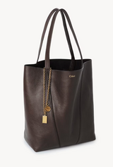 CHLOÉ SPIN TOTE BAG IN GRAINED LEATHER