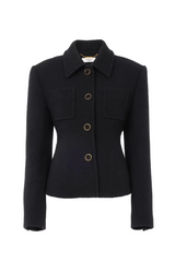 FITTED TAILORED JACKET IN WOOL BOUCLETTE