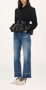 FITTED TAILORED JACKET IN WOOL BOUCLETTE