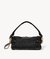 SMALL PADDINGTON BAG WITH STRAP IN GRAINED LEATHER
