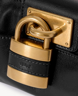 SMALL PADDINGTON BAG WITH STRAP IN GRAINED LEATHER