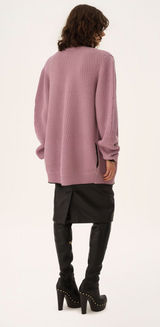 GENEROUS LOGO CARDIGAN IN A WOOL & CASHMERE KNIT