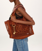 SUMMER BANANA EAST-WEST TOTE BAG IN RAFFIA