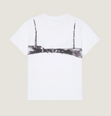 T-shirt in cotton with Cutaway bra print