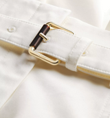 Mid-Length Belted Skirt
