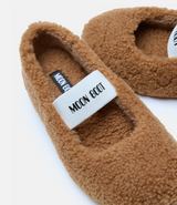 BROWN SHEARLING BALLERINAS