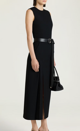 Midi dress in wool