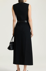 Midi dress in wool