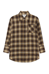 Oversized Shirt in Tencel Plaid