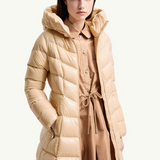 Marusse Hooded Mid-Length Down Jacket