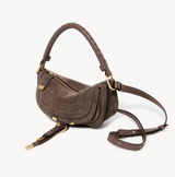 Mini Marcie shoulder bag in suede leather