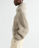 ZIPPED CARDIGAN IN YAK ALPACA