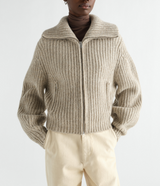 ZIPPED CARDIGAN IN YAK ALPACA