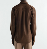 POINTED COLLAR SHIRT IN WASHED COTTON SILK