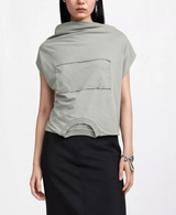 TWISTED BACK COTTON TOP