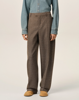 BALLOON-FIT WOOL TROUSERS