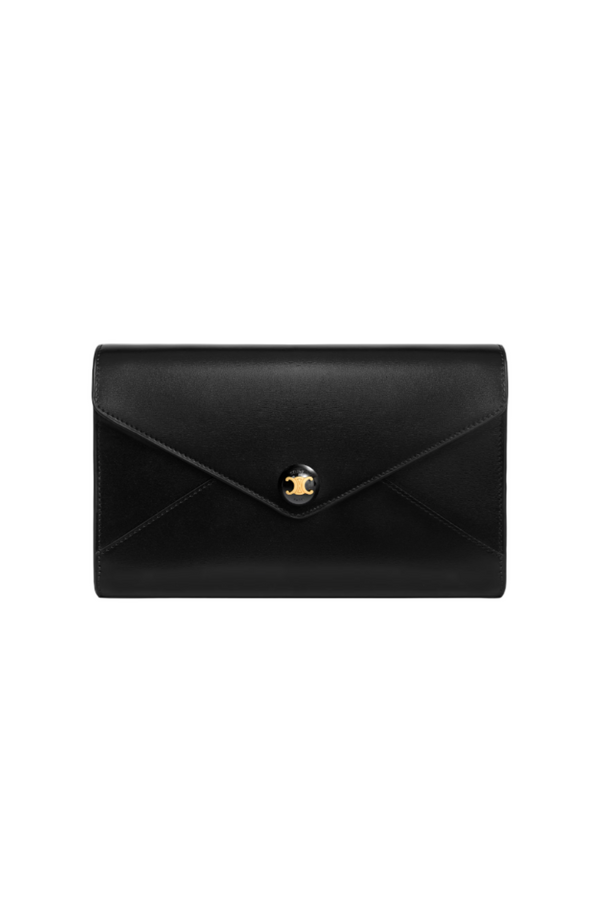 ENVELOPE WALLET ON CHAIN IN Shiny calfskin