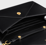 ENVELOPE WALLET ON CHAIN IN Shiny calfskin