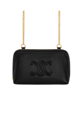 CLUTCH ON CHAIN IN SMOOTH CALFSKIN