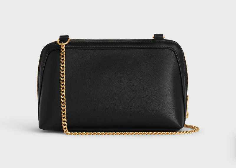 CLUTCH ON CHAIN IN SMOOTH CALFSKIN
