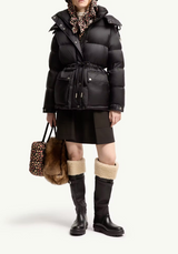 Sesie Hooded Mid-Length Down Jacket
