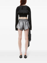 Alexander Wang long - sleeve cropped blouse - LISKAFASHION