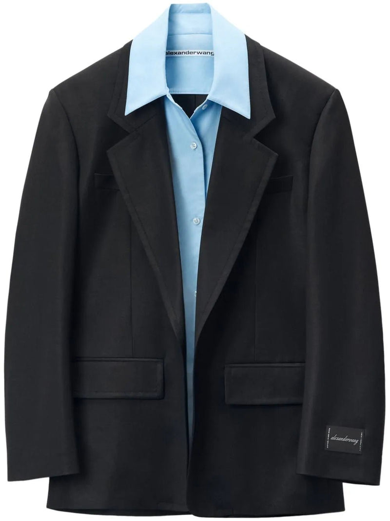 Alexander Wang Pre - styled layered single - breasted blazer - LISKAFASHION