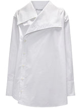 asymmetric long - sleeve shirt - LISKAFASHION