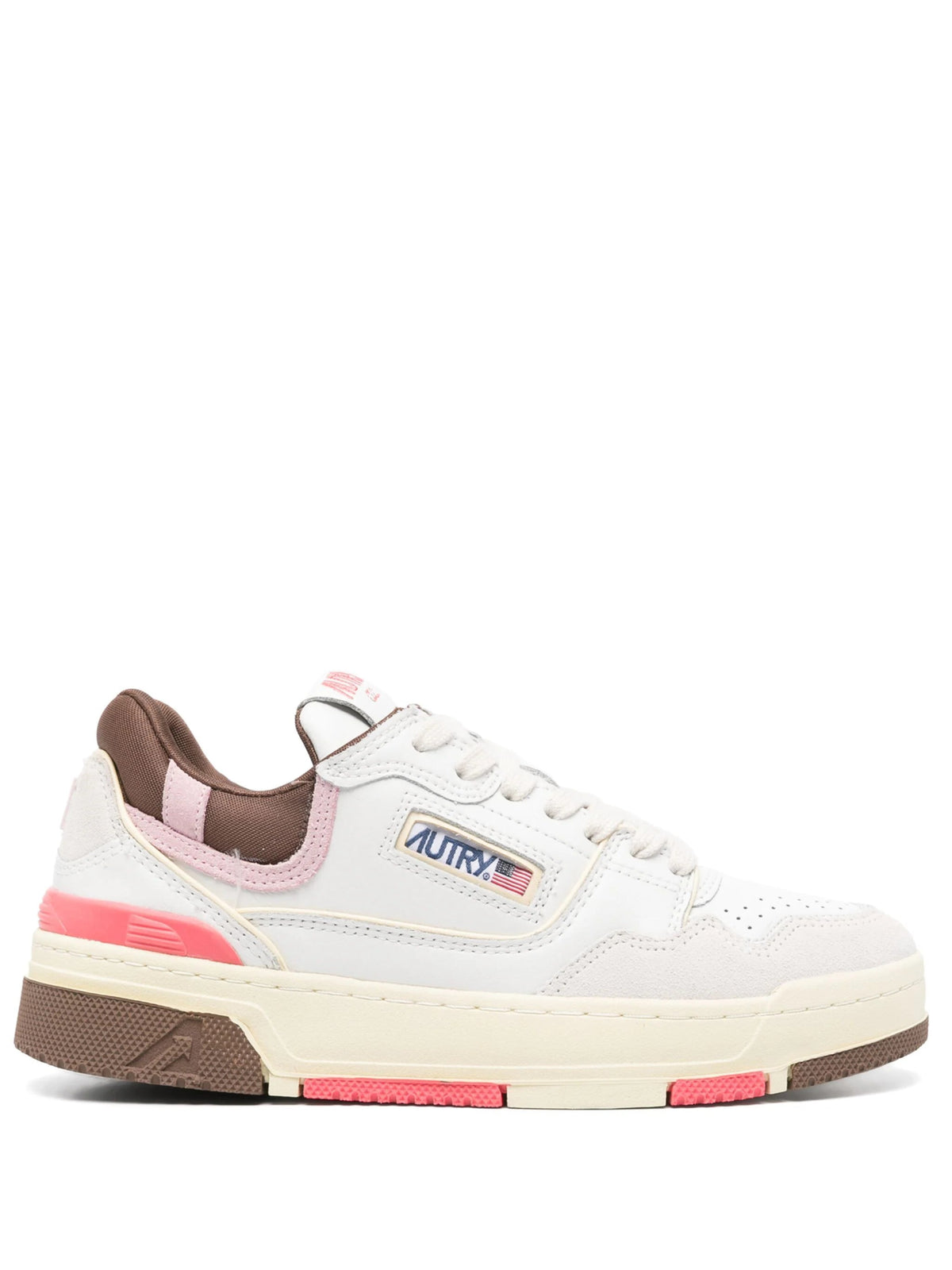 スニーカー AUTRY CLC - Leather trainers Autry Clc Low Sneakers In White Leather And Black Suede
