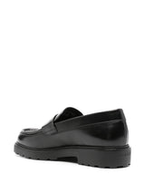 Bally logo - debossed leather loafers - LISKAFASHION