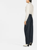 belted straight - leg trousers - LISKAFASHION