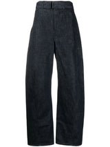 belted straight - leg trousers - LISKAFASHION