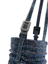Benedetta Bruzziches rhinestone-embellished ruched mini bag - LISKAFASHION