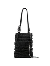 Benedetta Bruzziches rhinstone-embellished ruched mini bag - LISKAFASHION