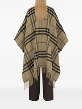 Burberry check cape - LISKAFASHION