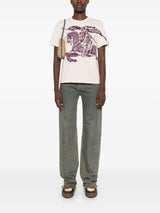 Burberry round - neck cotton T - shirt - LISKAFASHION