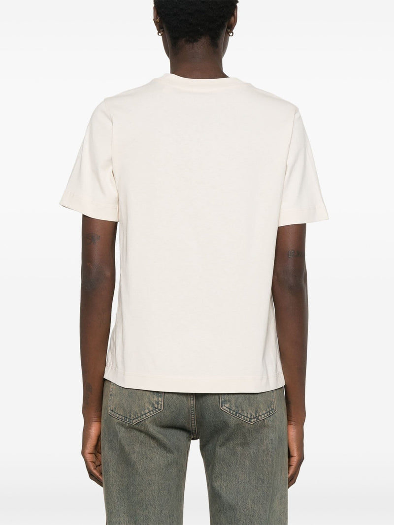 Burberry round - neck cotton T - shirt - LISKAFASHION