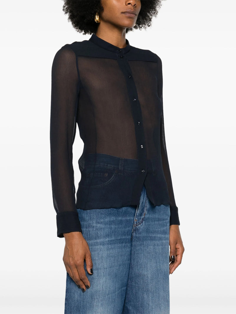 Chloé chiffon - crepe silk shirt - LISKAFASHION