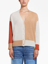 colour - block cashmere cardigan - LISKAFASHION