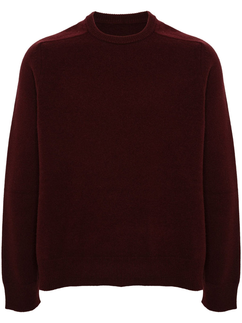 crew - neck wool sweater - LISKAFASHION