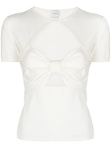 cut - out detailing short - sleeve top - LISKAFASHION