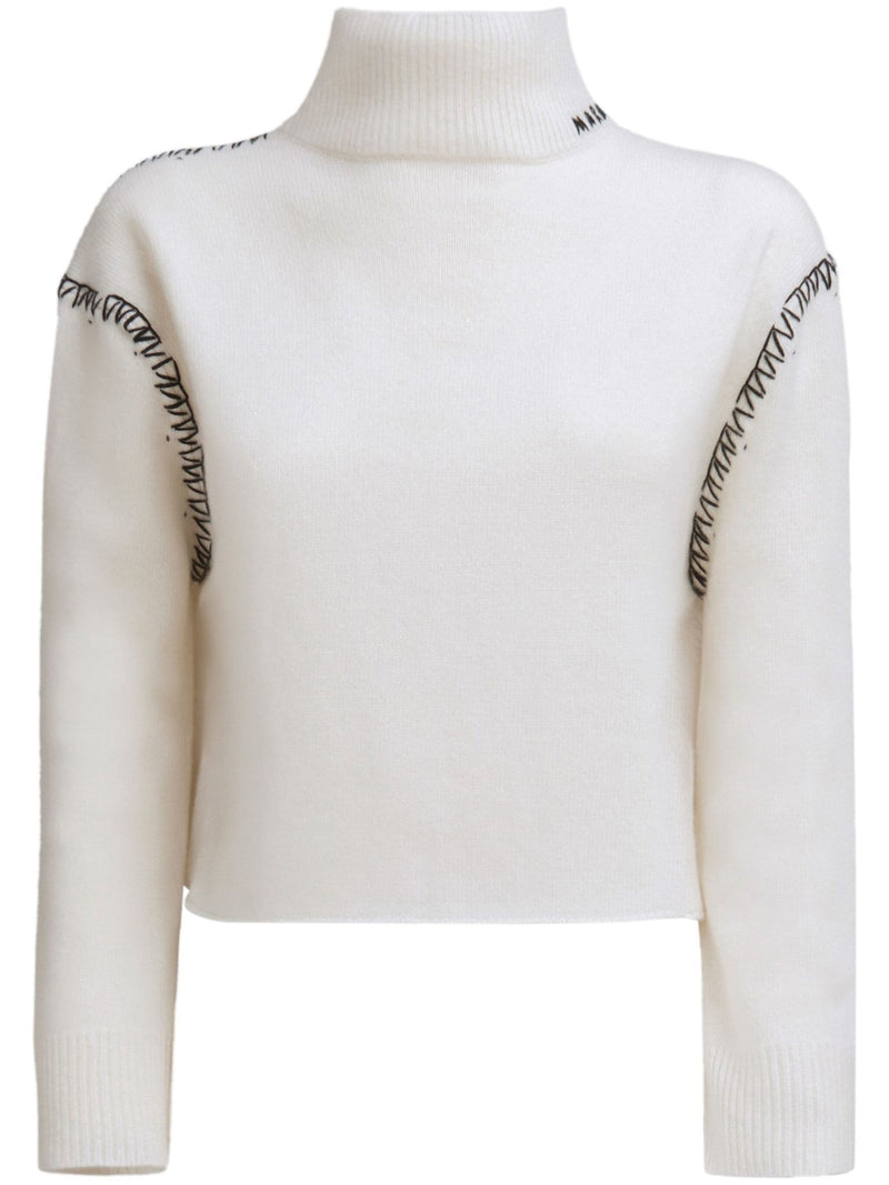 decorative - stitching jumper - LISKAFASHION