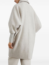 double - breasted cashmere coat - LISKAFASHION