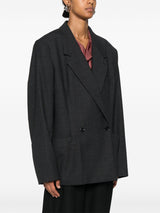 double - breasted tailored blazer - LISKAFASHION